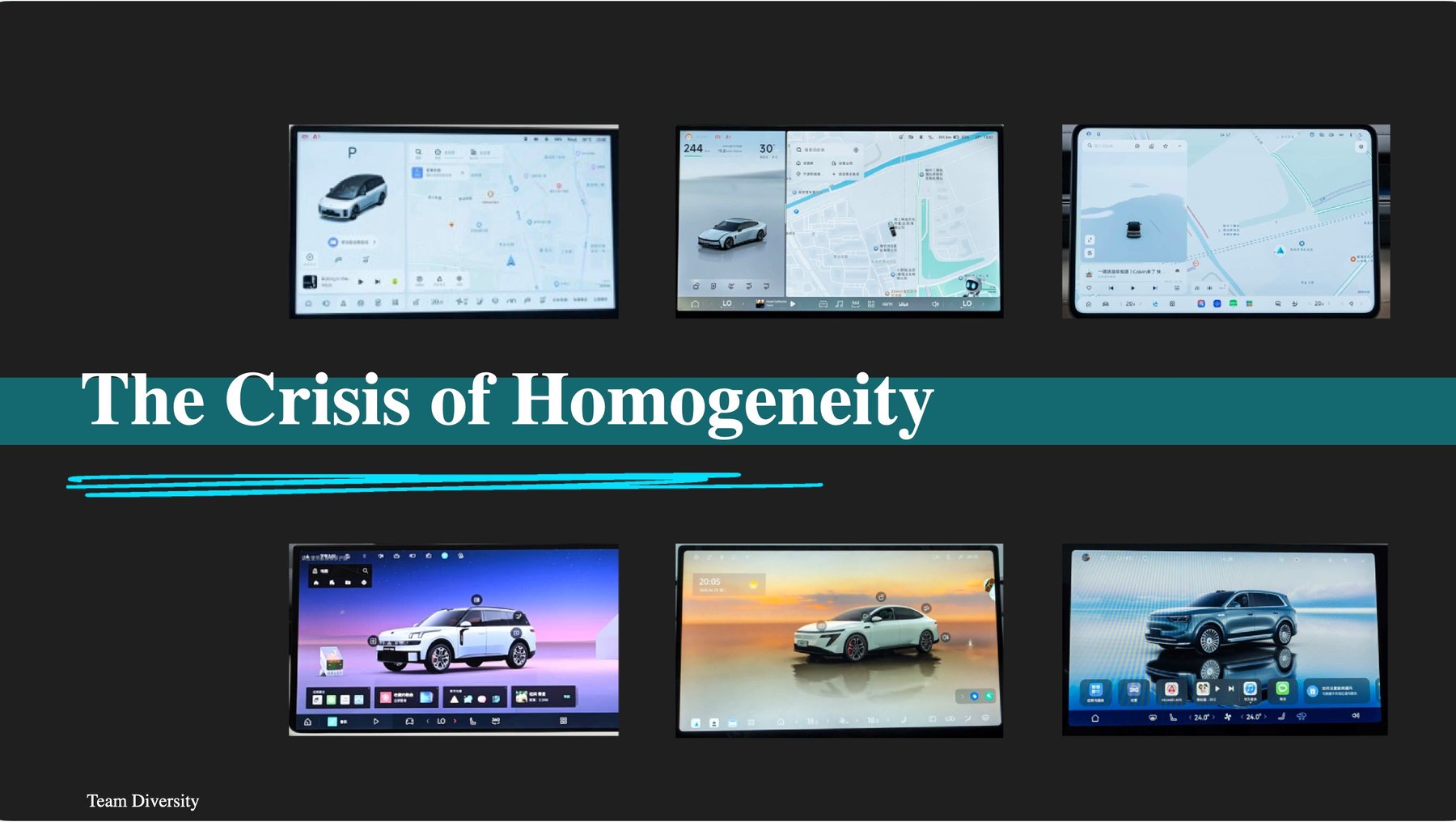 Automotive HMI homogeneity research slide